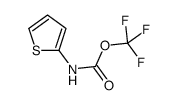 trifluoromethyl N-thiophen-2-ylcarbamate结构式