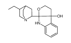 3a-(5-ethyl-1-azabicyclo[2.2.2]octan-2-yl)-2,4-dihydro-1H-furo[2,3-b]indol-8b-ol结构式