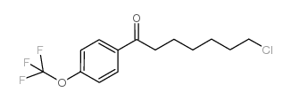 7-CHLORO-1-OXO-1-(4-TRIFLUOROMETHOXYPHENYL)HEPTANE structure