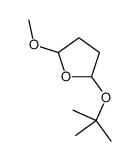 2-methoxy-5-[(2-methylpropan-2-yl)oxy]oxolane结构式