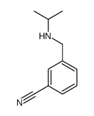 3-[(propan-2-ylamino)methyl]benzonitrile Structure