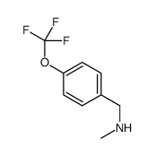 N-Methyl-1-[4-(trifluoromethoxy)phenyl]methanamine结构式