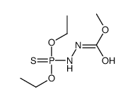 methyl N-(diethoxyphosphinothioylamino)carbamate结构式