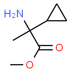 Cyclopropaneacetic acid, alpha-amino-alpha-methyl-, methyl ester (9CI)结构式