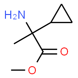 Cyclopropaneacetic acid, alpha-amino-alpha-methyl-, methyl ester (9CI) Structure