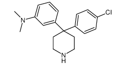 3-[4-(4-chlorophenyl)piperidin-4-yl]-N,N-dimethylaniline Structure