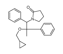 1-[2-(cyclopropylmethoxy)-1,2-diphenylpropyl]pyrrolidin-2-one结构式