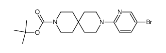 9-(5-bromo-pyridin-2-yl)-3,9-diaza-spiro[5.5]undecane-3-carboxylic acid tert-butyl ester Structure