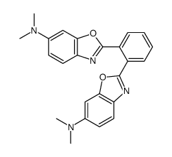 2-[2-[6-(dimethylamino)-1,3-benzoxazol-2-yl]phenyl]-N,N-dimethyl-1,3-benzoxazol-6-amine结构式