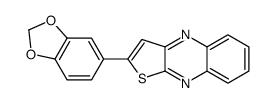 2-(1,3-benzodioxol-5-yl)thieno[3,2-b]quinoxaline结构式