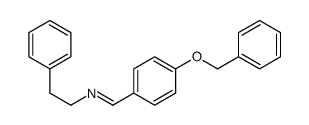 N-(2-phenylethyl)-1-(4-phenylmethoxyphenyl)methanimine Structure