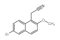 2-(6-bromo-2-methoxy-1-naphthyl)acetonitrile Structure