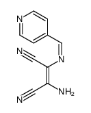 2-amino-3-(pyridin-4-ylmethylideneamino)but-2-enedinitrile结构式