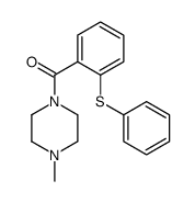 (4-methylpiperazin-1-yl)-(2-phenylsulfanylphenyl)methanone结构式