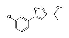 (R)-1-[5-(3-chloro-phenyl)-isoxazol-3-yl]-ethanol结构式