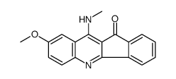 8-methoxy-10-(methylamino)indeno[1,2-b]quinolin-11-one结构式