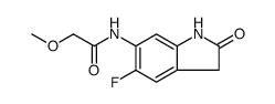 Acetamide, N-(5-fluoro-2,3-dihydro-2-oxo-1H-indol-6-yl)-2-methoxy Structure