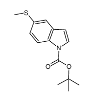 N-Boc-5-(methylthio)indole Structure