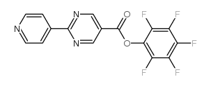 (2,3,4,5,6-pentafluorophenyl) 2-pyridin-4-ylpyrimidine-5-carboxylate Structure