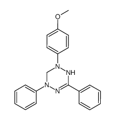 2-(4-methoxyphenyl)-4,6-diphenyl-1,2,3,4-tetrahydro-1,2,4,5-tetrazine结构式