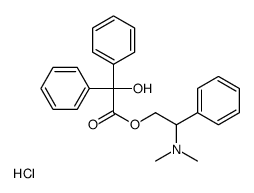 [2-(dimethylamino)-2-phenylethyl] 2-hydroxy-2,2-diphenylacetate,hydrochloride Structure