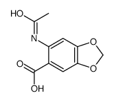 6-acetamido-1,3-benzodioxole-5-carboxylic acid Structure