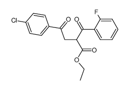 4-(4-chloro-phenyl)-2-(2-fluoro-benzoyl)-4-oxo-butyric acid ethyl ester结构式