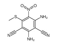 2,4-Diamino-6-methylthio-5-nitro-isophthalonitril Structure