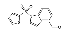 1-(2-thienylsulfonyl)-1H-indole-4-carbaldehyde Structure