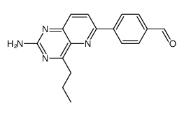 4-n-propyl-6-(4-formylphenyl)pyrido[3,2-d]pyrimidin-2-ylamine结构式