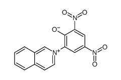 6-isoquinolinio-2,4-dinitrophenolate结构式