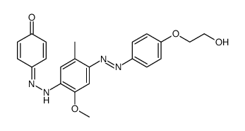 4-[[4-[[4-(2-hydroxyethoxy)phenyl]azo]-2-methoxy-5-methylphenyl]azo]phenol结构式
