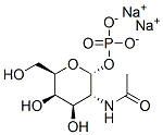 N-acetyl-alpha-D-galactosamine 1-phosphate, sodium salt structure