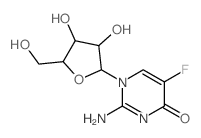 4(1H)-Pyrimidinone,2-amino-1-b-D-arabinofuranosyl-5-fluoro-结构式