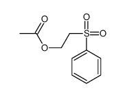 Acetic acid 2-(phenylsulfonyl)ethyl ester结构式