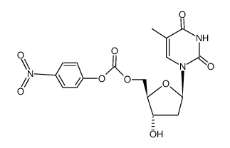 4-nitrophenyl thymidine-5'-yl carbonate Structure
