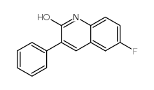 6-氟-3-苯基-2-喹啉醇结构式