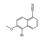 5-bromo-6-methoxynaphthalene-1-carbonitrile Structure