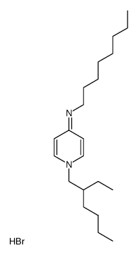 [1-(2-Ethyl-hexyl)-1H-pyridin-4-ylidene]-octyl-amine; hydrobromide Structure