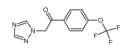 4-trifluoromethoxy-alpha-(1,2,4-triazol-1-yl)-acetophenone结构式