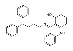 9-(4,4-diphenylbutylamino)-1,2,3,4-tetrahydroacridin-1-ol结构式