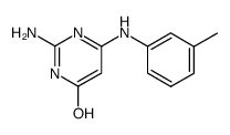 2-amino-4-hydroxy-6-(m-tolyl)aminopyrimidine Structure