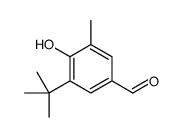 3-tert-butyl-4-hydroxy-5-methylbenzaldehyde结构式