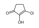 3-chloro-2-hydroxycyclopent-2-en-1-one Structure