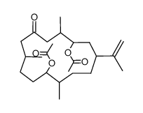 3,11-diacetoxy-15,16-dehydrocembran-6-one结构式