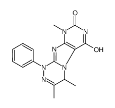 3,4,9-trimethyl-1-phenyl-4H-purino[8,7-c][1,2,4]triazine-6,8-dione结构式