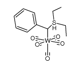 pentacarbonyl{(diethylsulfonio)benzylide}tungsten Structure