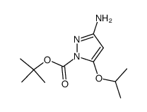 tert-butyl 3-amino-5-isopropoxy-1H-pyrazole-1-carboxylate结构式
