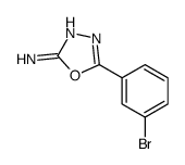 5-(3-Bromophenyl)-1,3,4-oxadiazol-2-amine structure