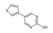 5-thiophen-3-yl-1H-pyrimidin-2-one结构式